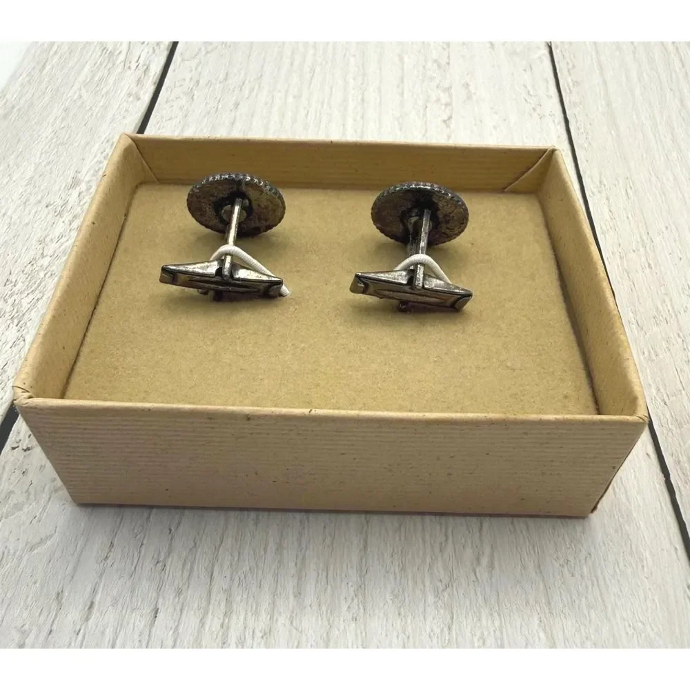 Vintage 1997 Winky & Dutch Krishna Cufflinks Men's Gold‎ Tone Accessories NIB